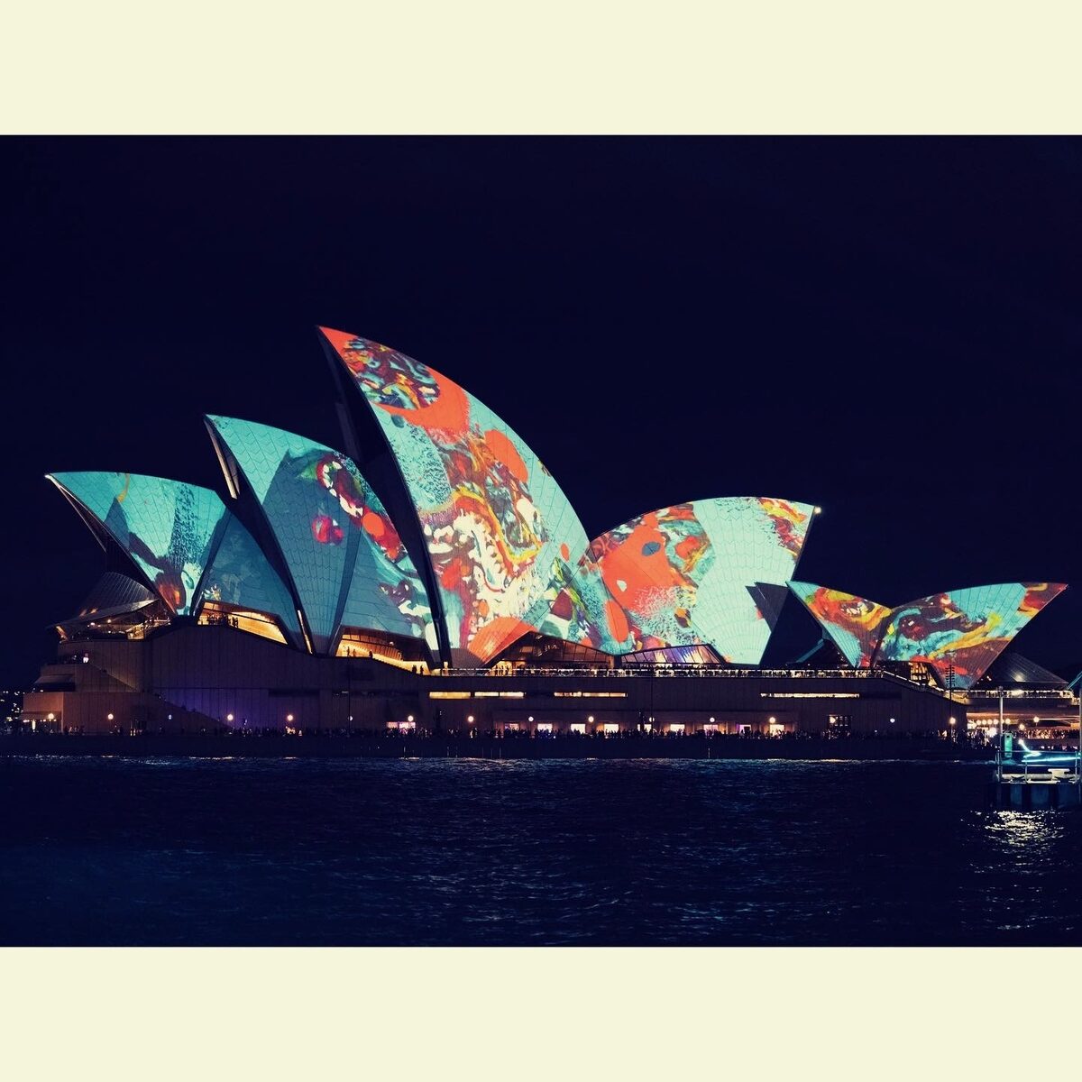 Vivid Sydney — the Opera House lit up